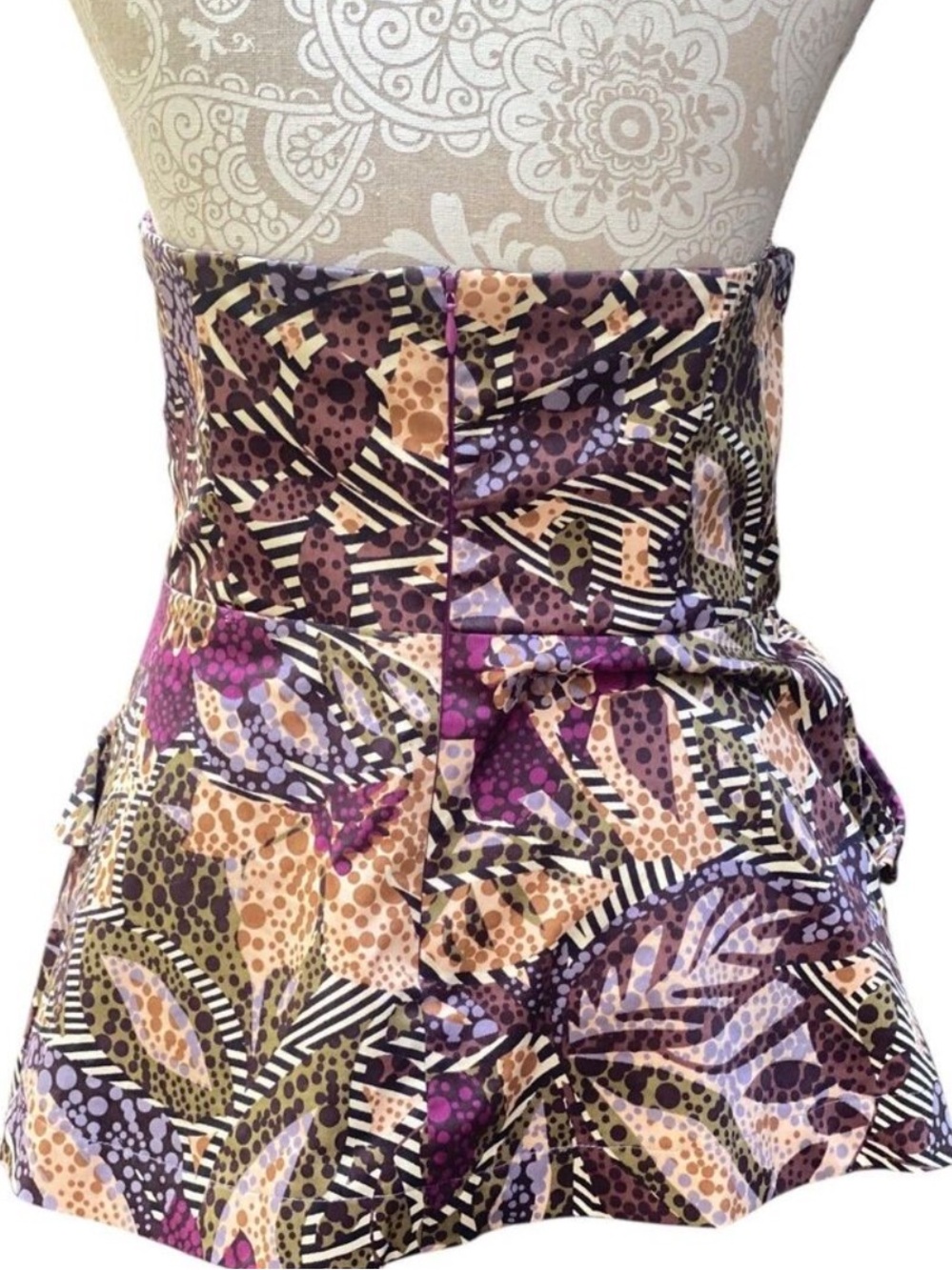 Anthro Fei Pesisir Peplum (Multi) Print & Color Size 2 - Picture 11 of 14